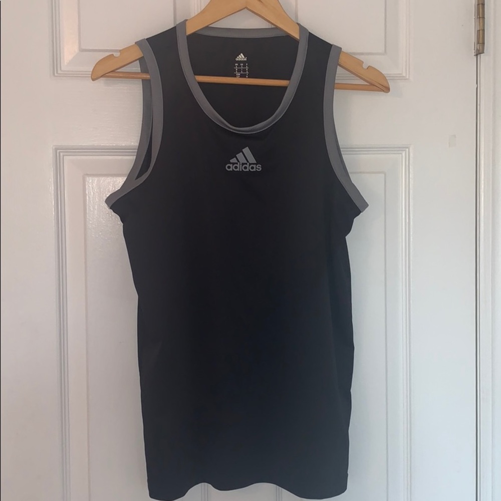 BLACK ADIDAS TANK SIZE SMALL